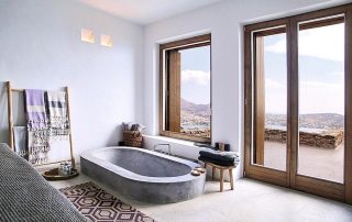 baño con vistas