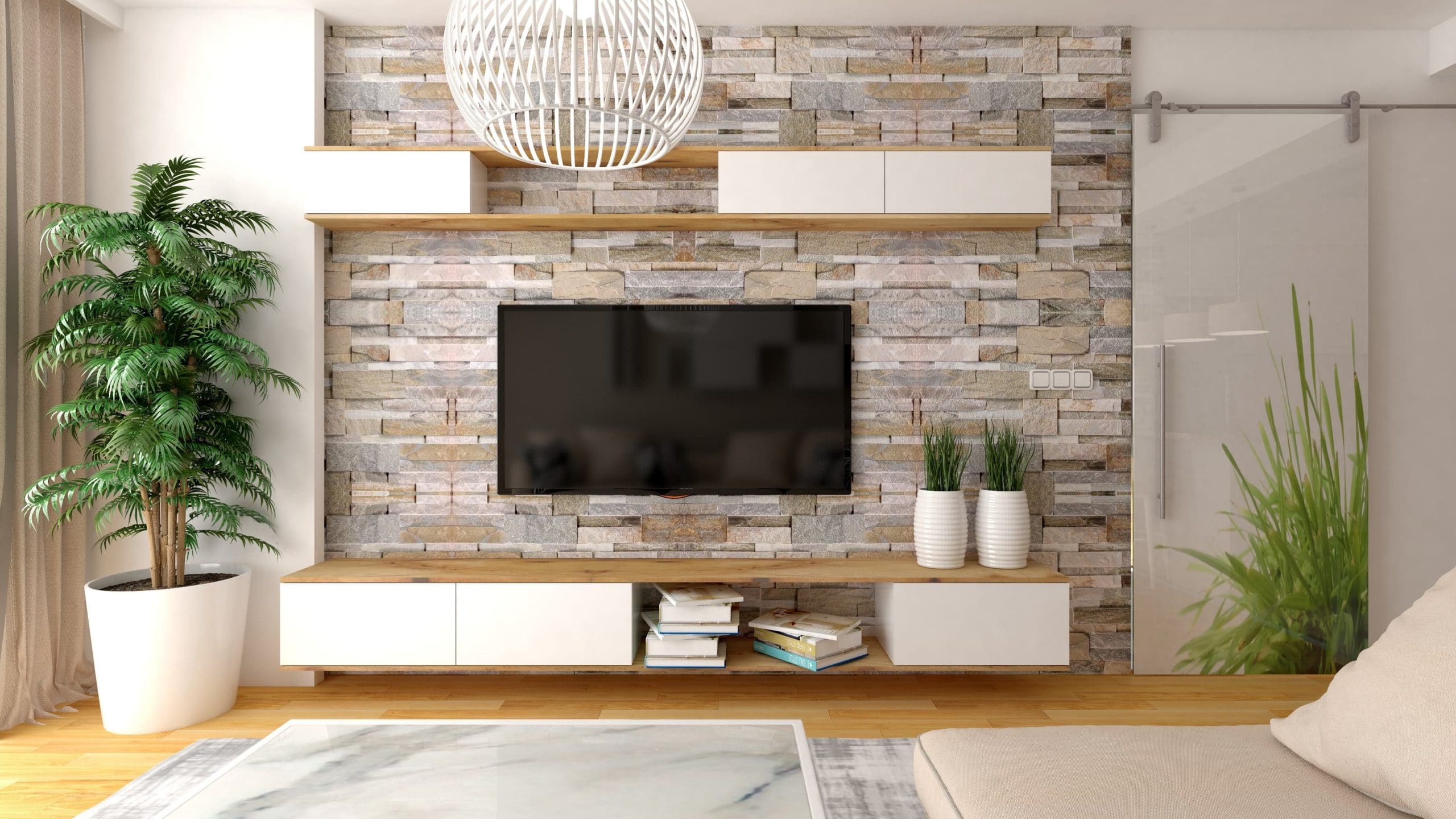 Cómo decorar la pared de la televisión? ⋆ ¡Ideas!