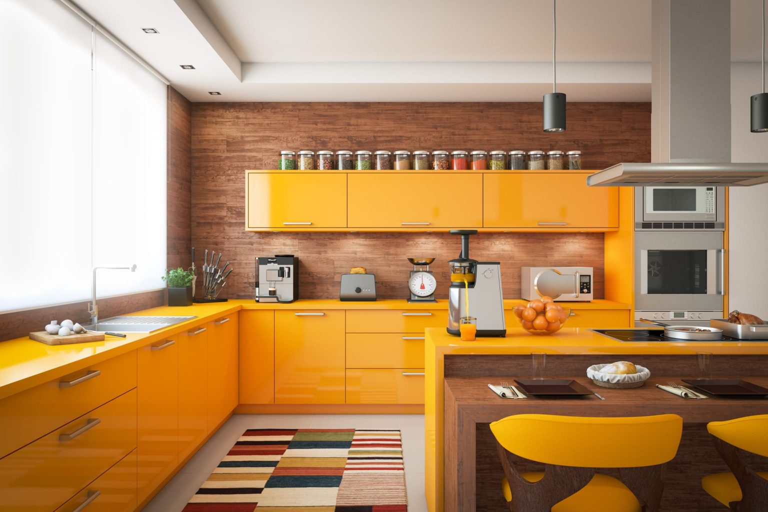 Inspiración cocinas de colores para darle un toque alegre a tu hogar