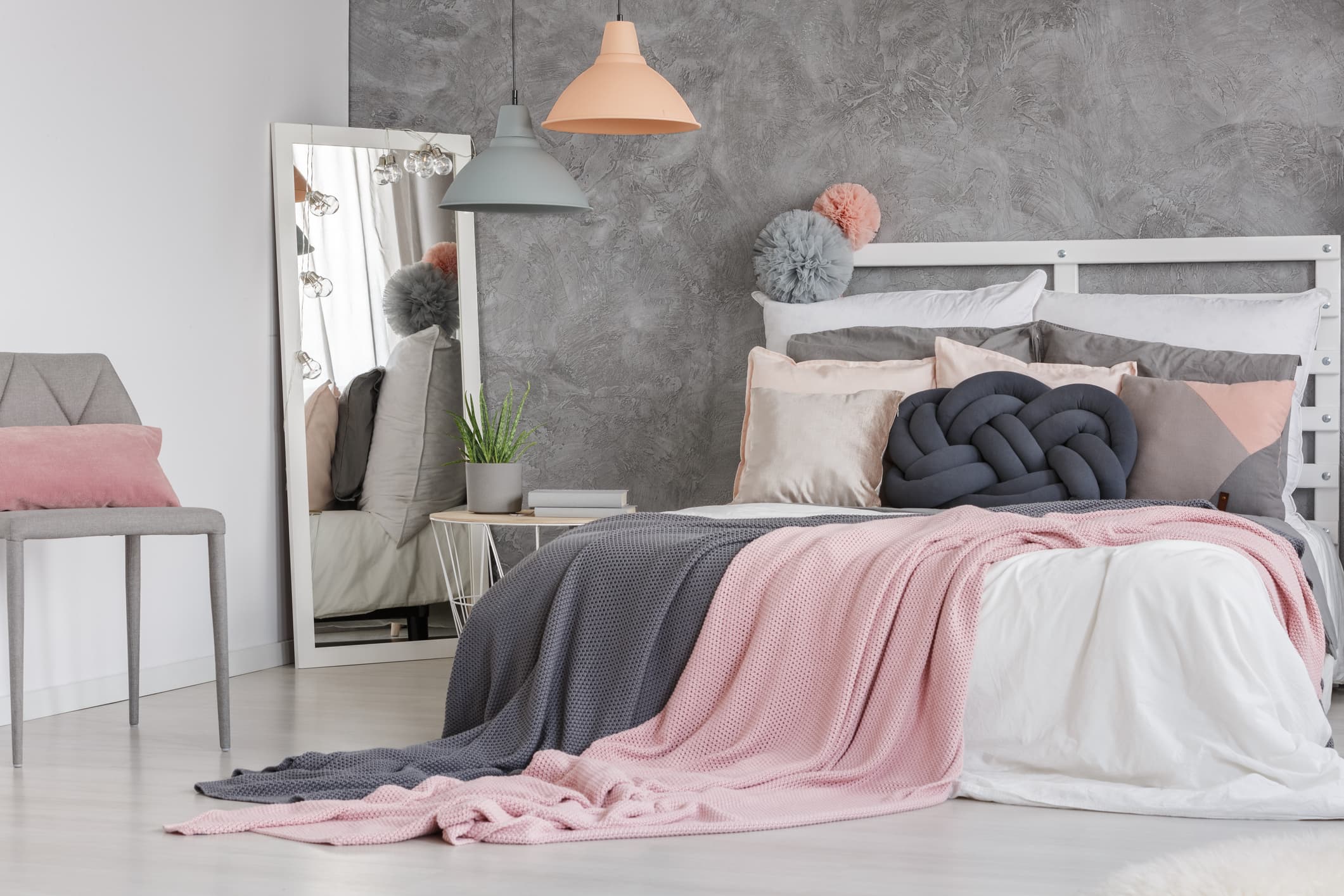Habitaciones en rosa y gris: crea un dormitorio ideal para descansar |  Nexdom