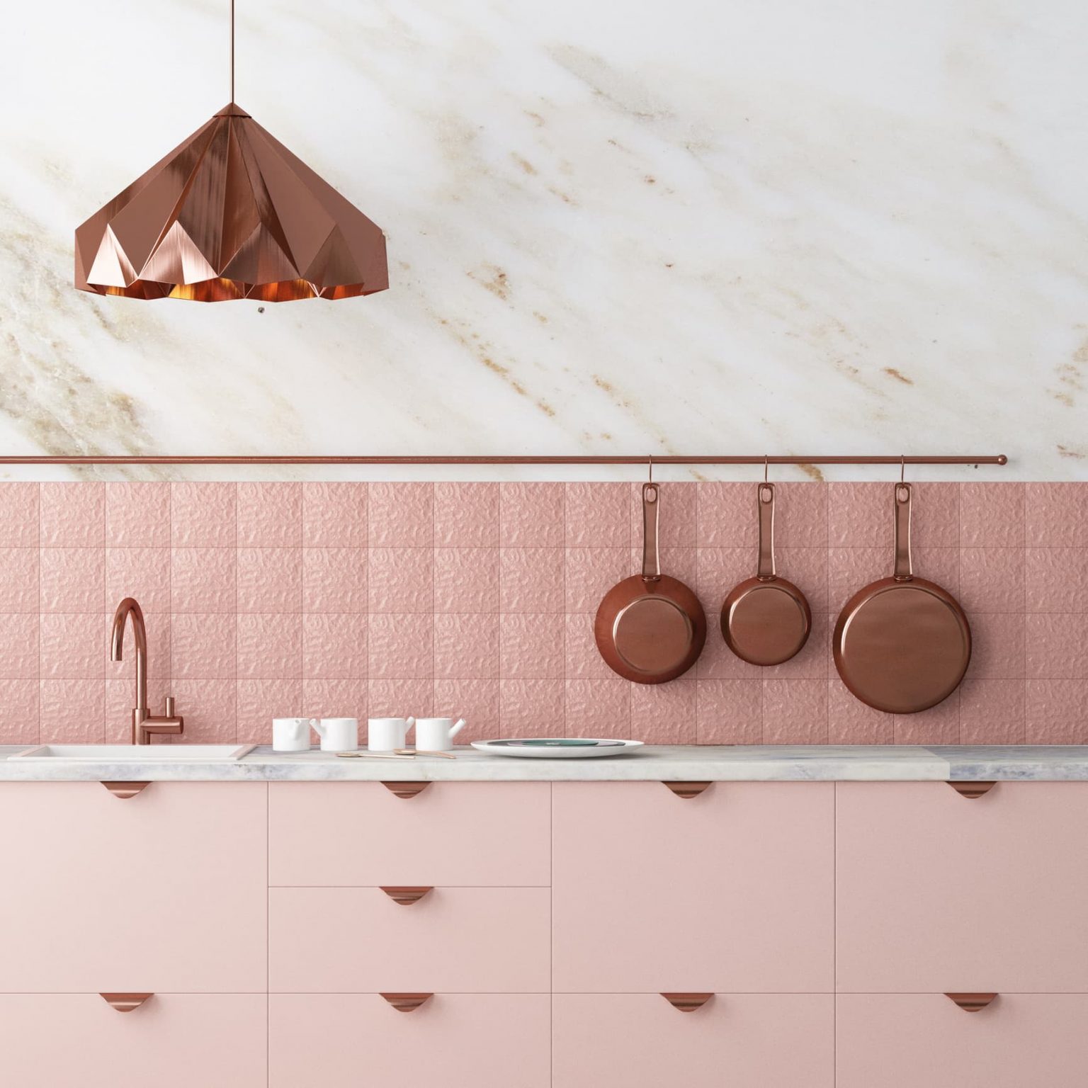 Cocinas en rosa, una tendencia alegre para el 2021 | Nexdom