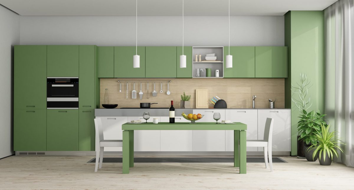 Los colores vivos siguen en tendencia: cocinas en tonos verdes | Nexdom